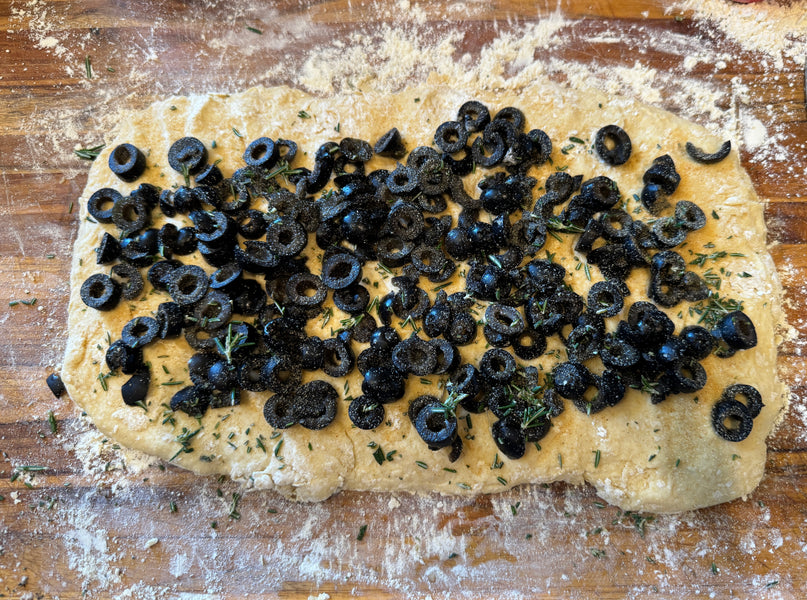 Baking with Einkorn: Rosemary and Olive Bread