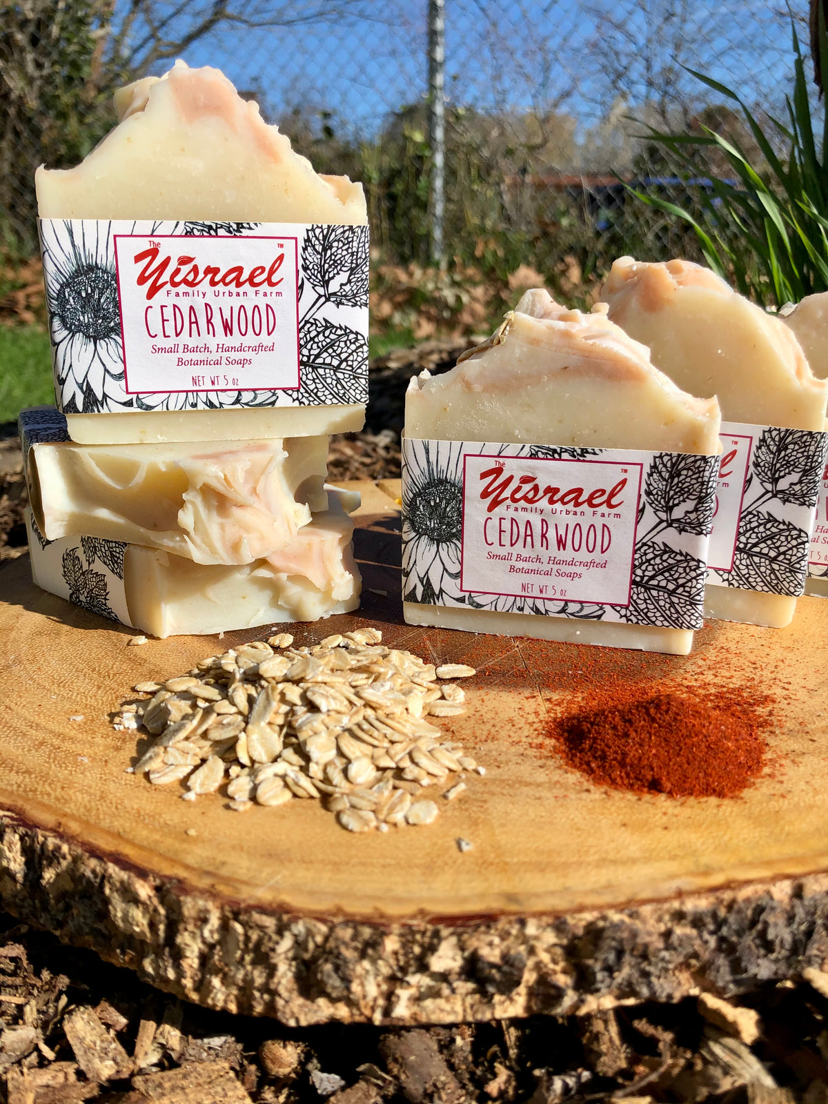 Cedarwood + Oatmeal Handcrafted Soap