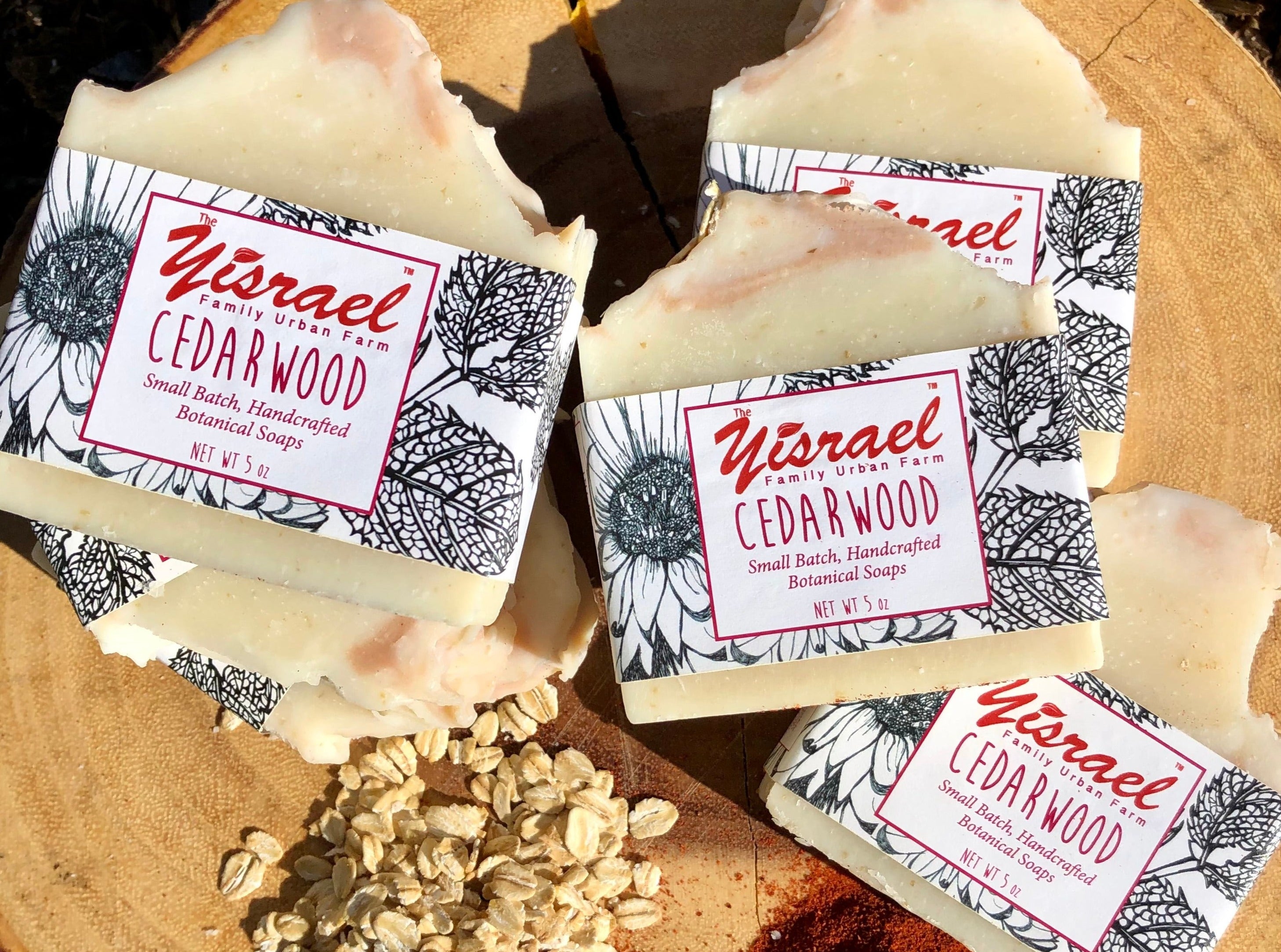 Cedarwood + Oatmeal Handcrafted Soap